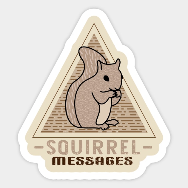 Squirrel Messages Sticker by Annelie